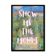 Altered Vintage Art - Quote: Give me the Monet
