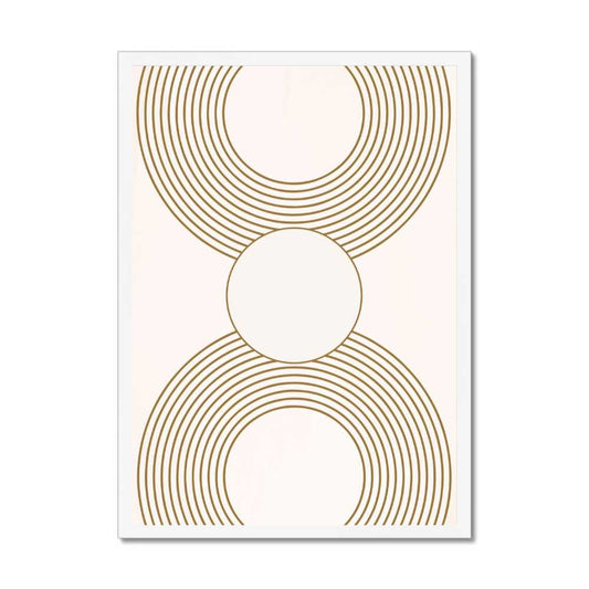 Golden Symmetry: Gold Line Art Circles