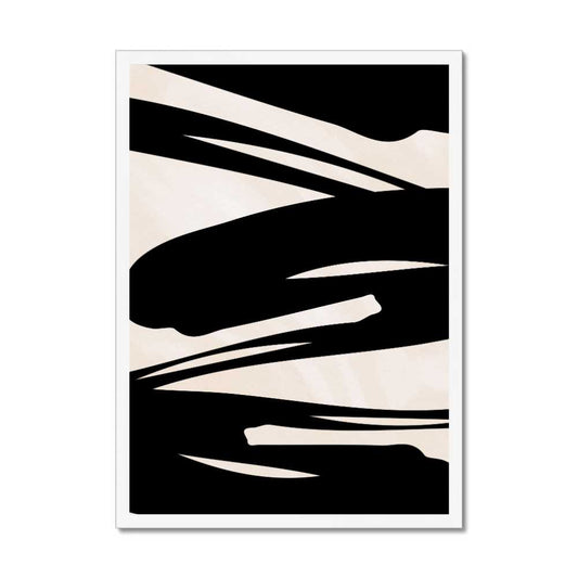 Abstract Impressions: Black Brush Strokes
