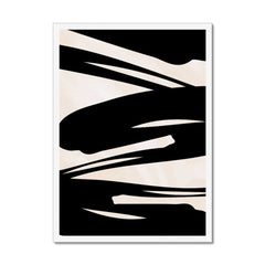 Abstract Impressions: Black Brush Strokes