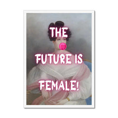 Altered Vintage Art - The Future is Female