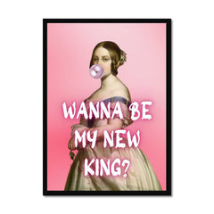 Altered Vintage Art - Wanna be my new king