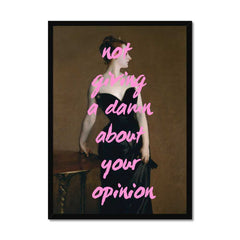 Altered Vintage Art - Not giving a damn about your opinion