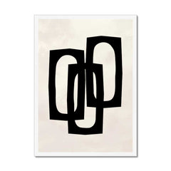 Trio of Black Abstract Rectangles