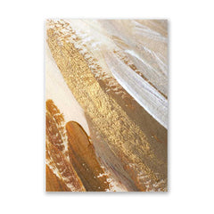 Gold and Beige Abstract Wall Art