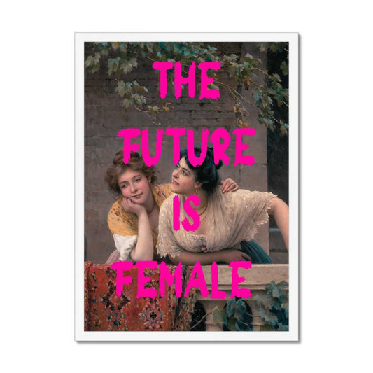 Altered Vintage Art - The future is female