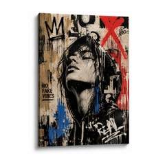 Urban Graffiti Hooded Man Wall Art Printable | Modern Street Art Canvas Print | Edgy Contemporary Digital Download | Statement Wall Decor