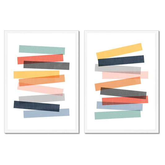Abstract Stripes Duo