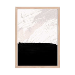 Beige and Black Abstract