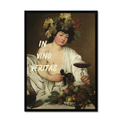 Altered Vintage Art - In vino veritas