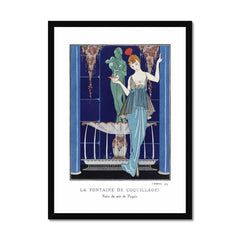 La Fontaine de coquillages: Robe du soir de Paquin - George Barbier