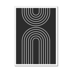 Monochrome Arches: White Lines on Black