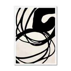 Beige Enigma with Black Swirls