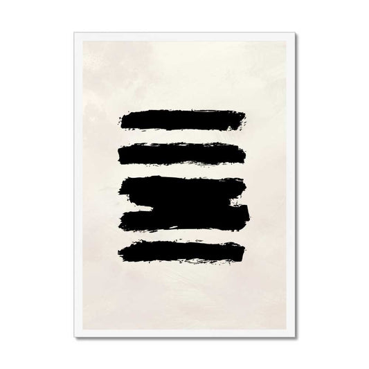 Beige and Black Abstract