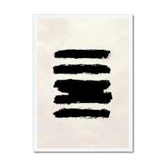 Beige and Black Abstract