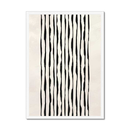 Beige Cascade: Black Line Waterfall