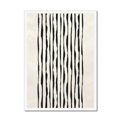 Beige Cascade: Black Line Waterfall