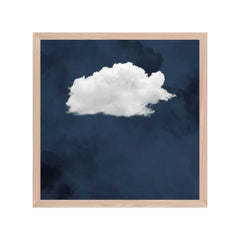 Cloud Wall Art - Navy Blue