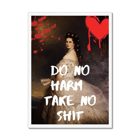 Altered Vintage Art - Do no harm, take no shit!