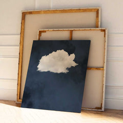 Canvas - Navy Blue Cloud Art