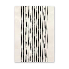 Beige Cascade: Black Line Waterfall