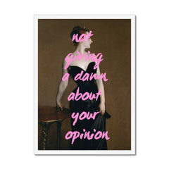 Altered Vintage Art - Not giving a damn about your opinion