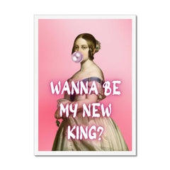 Altered Vintage Art - Wanna be my new king