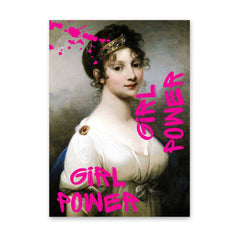 Altered Vintage Art - Girl Power