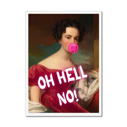 Altered Vintage Art - Oh hell no