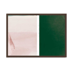 Canvas - Pink and Emerald Harmony