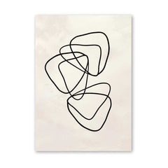 Beige Mosaic: Overlapping Triangles