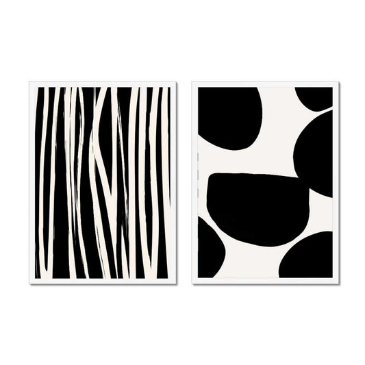 Monochrome Medley: Set of 2 Prints