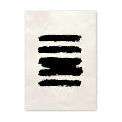 Beige and Black Abstract