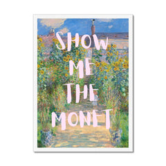 Altered Vintage Art - Quote: Give me the Monet