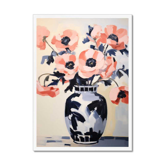 Blush Blossoms: Pink Flowers in a Vase