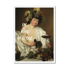 Altered Vintage Art - In vino veritas