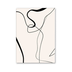 Beige Aesthetic Line Art