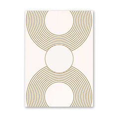 Golden Symmetry: Gold Line Art Circles