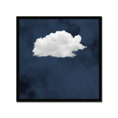Cloud Wall Art - Navy Blue