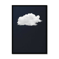 Cloud Wall Art - Navy Blue