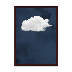 Canvas - Navy Blue Cloud Art