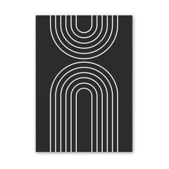 Monochrome Arches: White Lines on Black