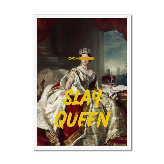 Altered Vintage Art - Quote: Slay queen