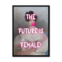 Altered Vintage Art - The Future is Female