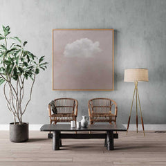Canvas - Beige Cloud Art