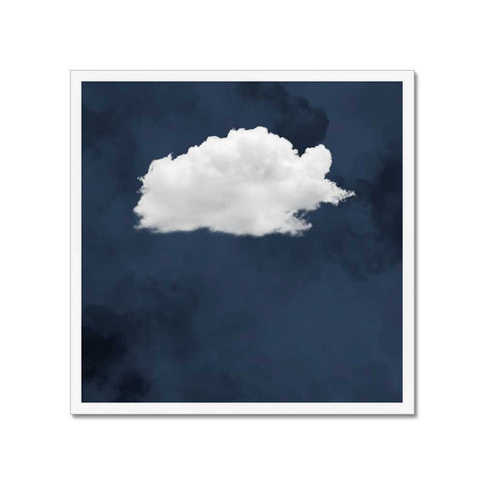 Cloud Wall Art - Navy Blue