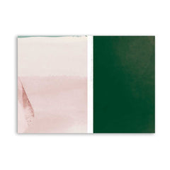 Pink and Emerald Green Abstract Wall Art Print, Modern Minimalist Scandinavian Digital Download, Block Artwork for Home Decor