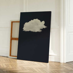 Canvas - Navy Blue Cloud Art