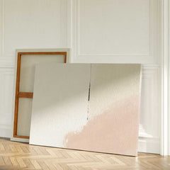 Beige Balance Minimalist Abstract Wall Art Print – Neutral Beige Geometric Modern Wall Decor