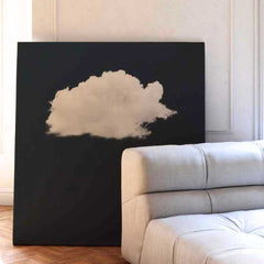Canvas - Navy Blue Cloud Art